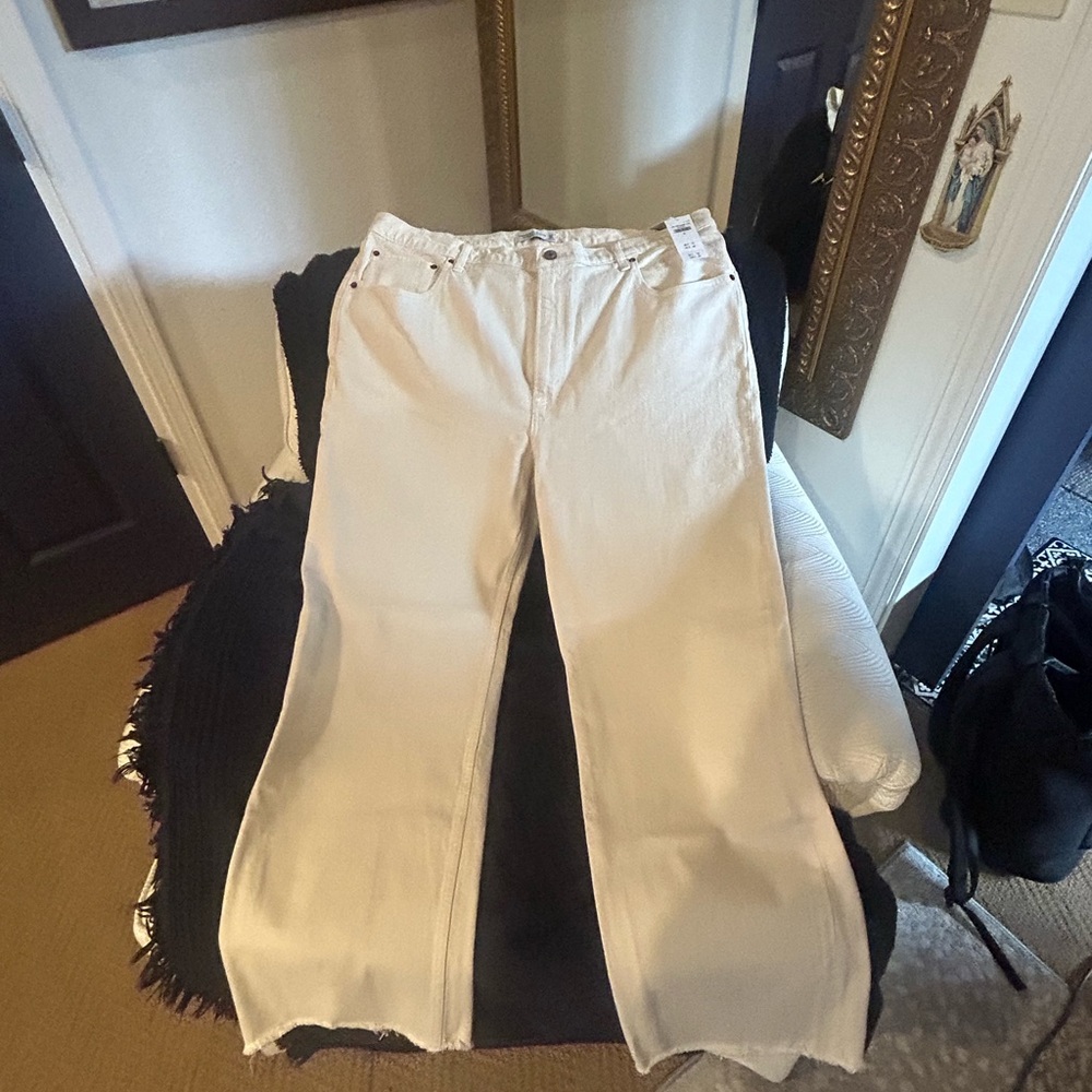 Women's Cream Jeans